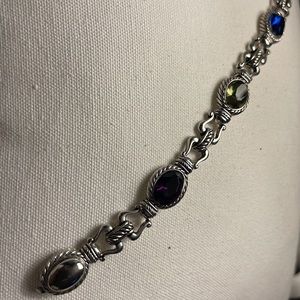 Silvertone multicolor bracelet